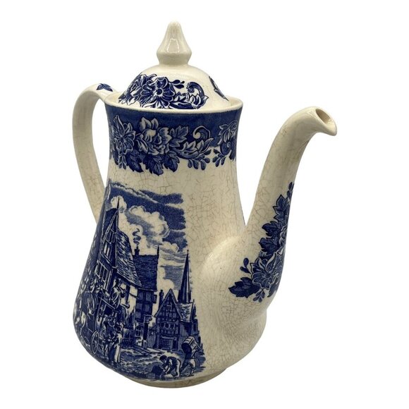 Coffeepot English Ironstone Tableware Dickens Series - Picture 3 of 16